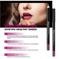 12 Colors Profess Multi-functional Lipliner Pencil Long Lasting Waterproof Lip Eye Brow Cosmetic Makeup Colorful Lip Liner Pens