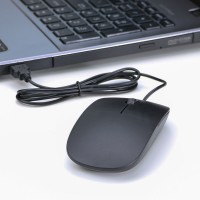 Ultra Thin USB Wired Mouse For Computer Pc Laptop 1200dpi USB Optical 3 Buttons Slim Mouse For Office Home Computer Accessory