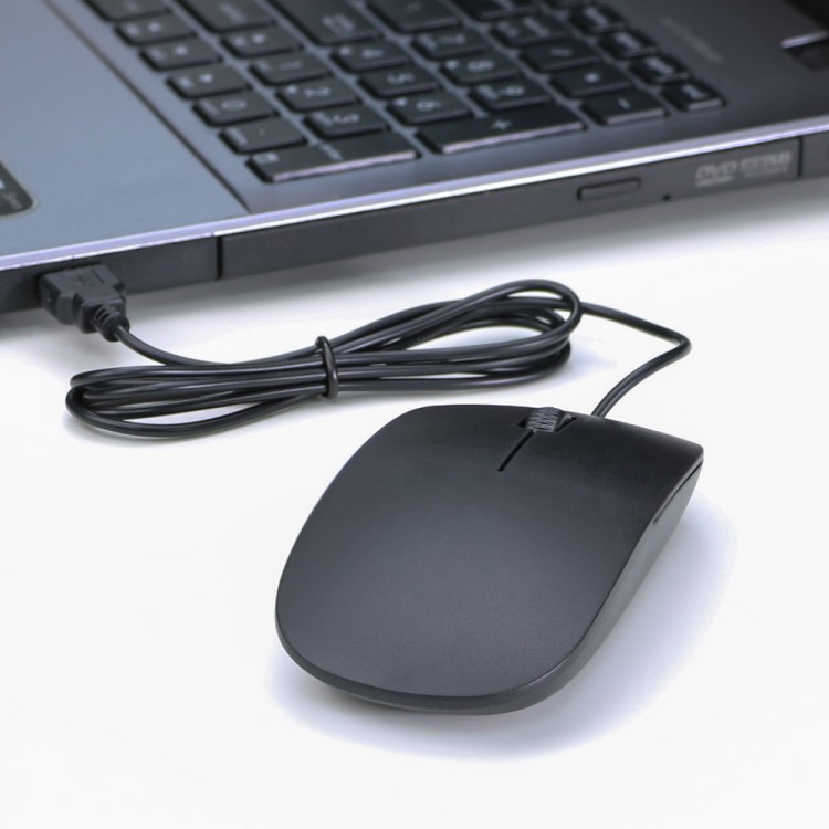 Ultra Thin USB Wired Mouse For Computer Pc Laptop 1200dpi USB Optical 3 Buttons Slim Mouse For Office Home Computer Accessory