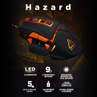 CANYON E-Sports Gaming Wired Mouse 6400 DPI RGB 9 Programmable buttons USB Optical Mice For Computer Laptop Symphony LOL GM-6