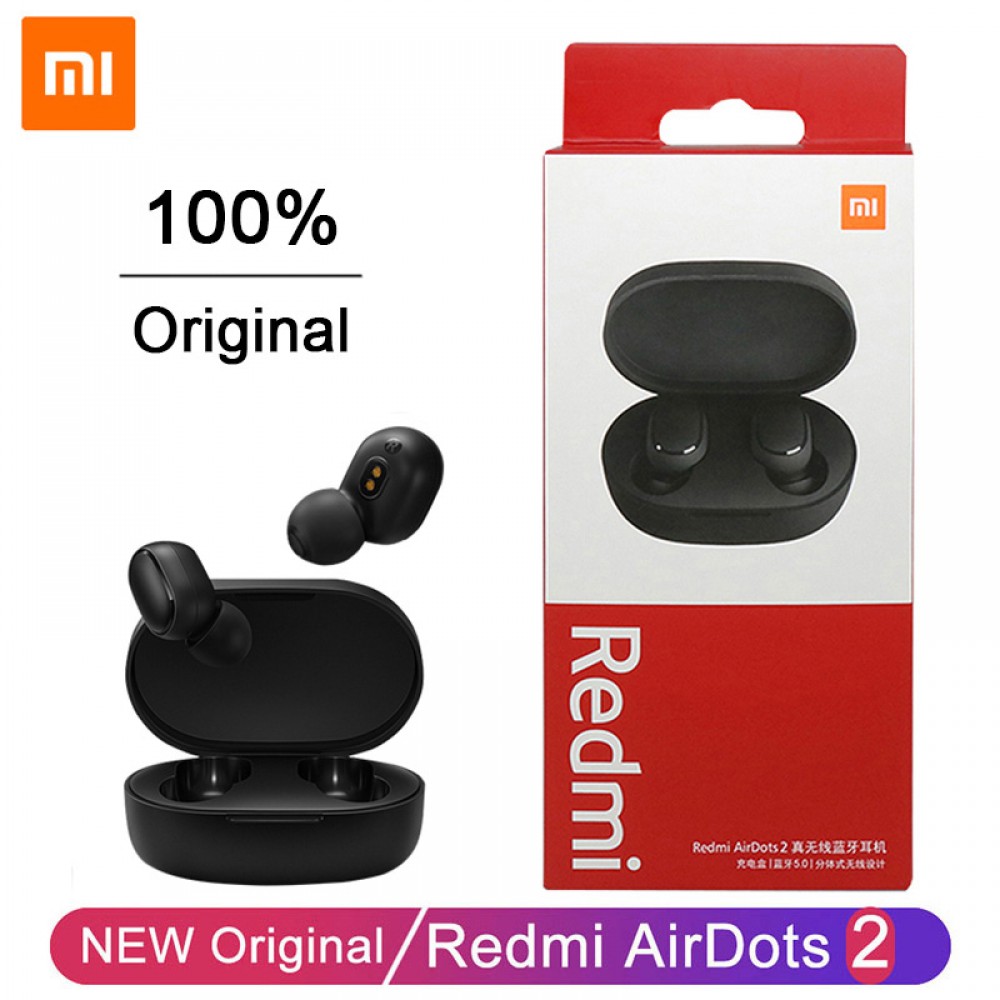 Original Xiaomi Redmi Airdots 2 Fone Wireless Earbuds In-Ear Stereo Earphone Bluetooth Headphones with Mic Airdots 2 Headset