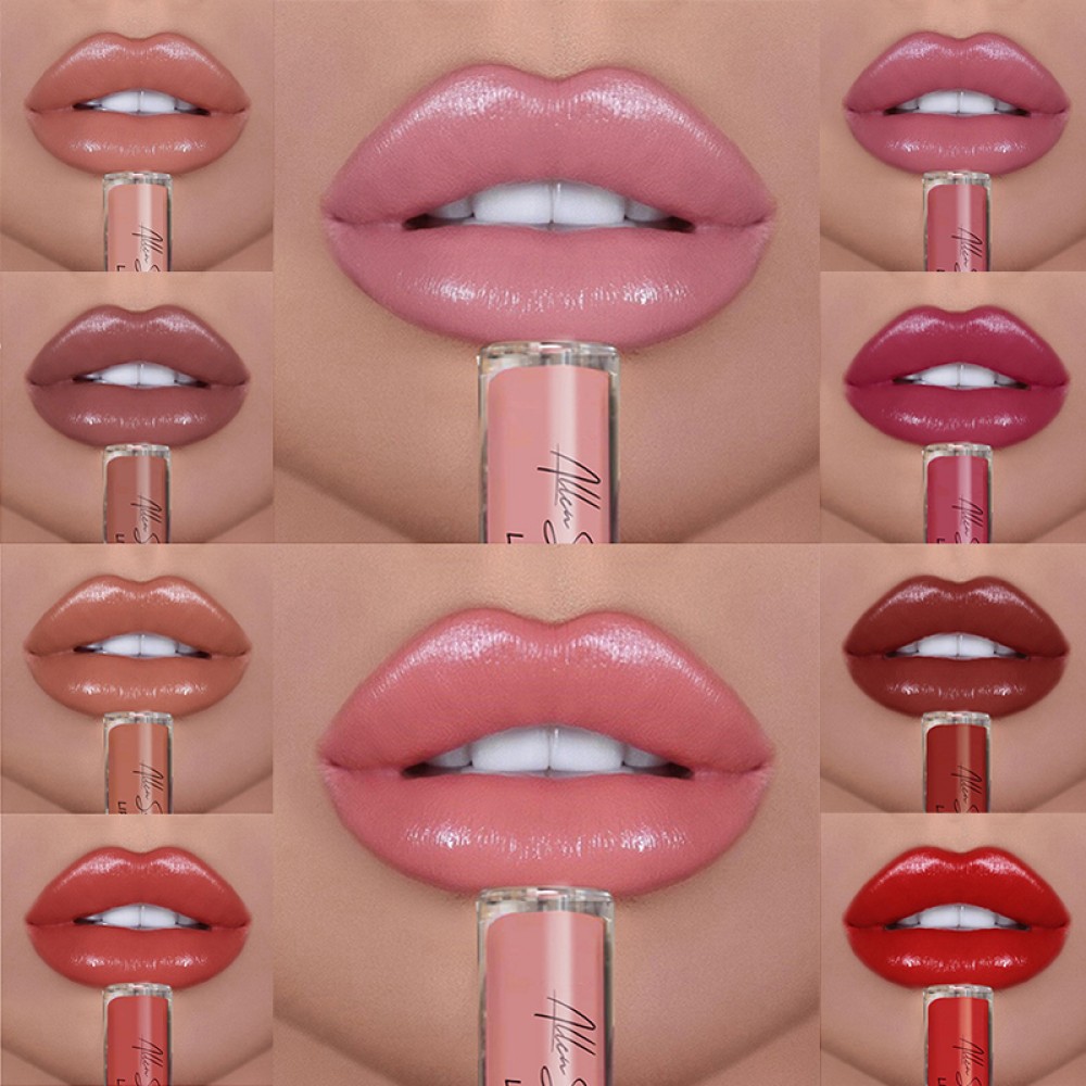 New Cream Lip Gloss Fashion Women&#39;s Lip Glaze Moisturizing Lasting Not Easy To Fade Plump Lips Lipstick Lip Cosmetics TSLM1