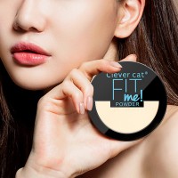 2-Layer Pressed-Powder Oil-Control Face Cosmetics Powder Matte Setting Pressed Powder Pores Invisible Natural Brighten Makeup