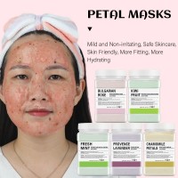 Beauty Salon SPA Soft Hydro Jelly Mask Powder Face Skin Care Whitening Rose Collagen Peel Off DIY Rubber Facial Jellymask 650g