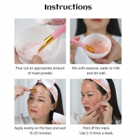 Beauty Salon SPA Soft Hydro Jelly Mask Powder Face Skin Care Whitening Rose Collagen Peel Off DIY Rubber Facial Jellymask 650g
