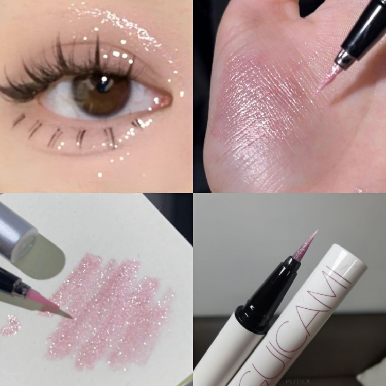 Diamond Glitter Eye Liner Pencil Eye Makeup Highlighter Waterproof Pearl White Brighten Silkworm Shadow Liquid Eyeliner Pen