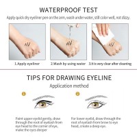 12 Colors Liquid Eyeliner Pencil Waterproof Colorful Eye Liner Pen Highlight Neon Colorful Long Lasting Eyes Makeup Cosmetic