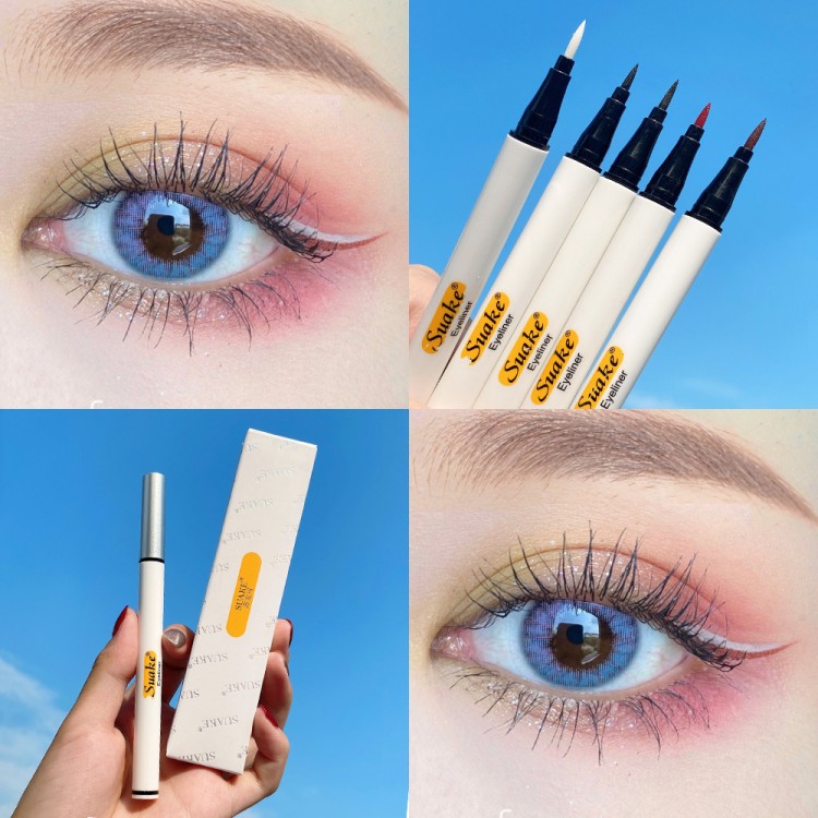 Make-up Brown White Colored Eyeliner Pencil Waterproof Long-lasting Liquid Eye Liner Silkworm Pen Fast Dry Cosmetics for Eyes