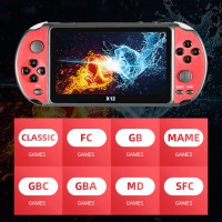 POWKIDDY New X7 X12 Pro X12Plus Retro Handheld Video Game Console Built-in 13000+Classic Games 4.3/5.1inch Portable Game Players