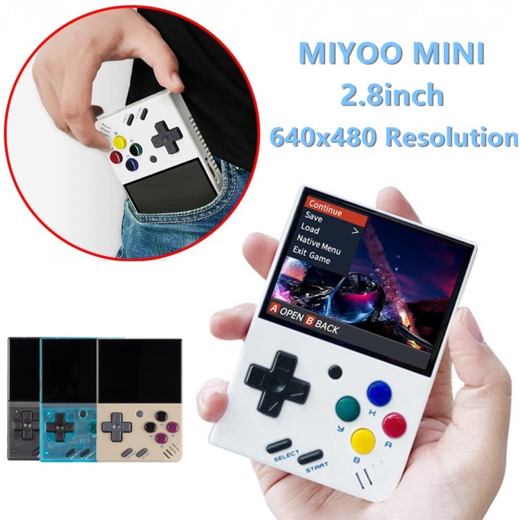 MIYOO MINI V2 Retro Video Game Console Games Portable Console Retro Arch Linux System Pocket Handheld Game Player Gift