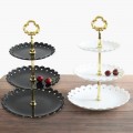 3 Tier Plastic Tray Display Rack Cake Stand Afternoon Tea Wedding Plates Party Tableware Bakeware Cake Decorating Tools