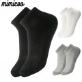 8 Pairs Breathable Men&#39;s Socks Short Ankle Elastic Solid Color Mesh High Quality Cotton Business Black White Women&#39;s Sock Unisex