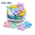 Cute-Idea Silicone Beads 10pcs Crown Baby Teething beads DIY baby Pacifier Chain Toys  Accessories Baby goods Nuring gifts