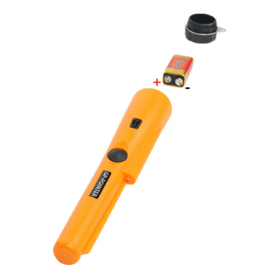 Portable Gold and Silver Metal Detector Portable Handheld Pin Pointer Wand, 360° Search Treasure Pinpointing Finder Probe