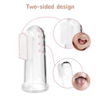 Baby Silicone Finger Toothbrush with Box Children Teeth Clear Massage Soft Infant Rubber Cleaning Brush Baby Dental Care Toothbr