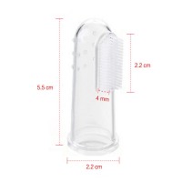 Baby Silicone Finger Toothbrush with Box Children Teeth Clear Massage Soft Infant Rubber Cleaning Brush Baby Dental Care Toothbr
