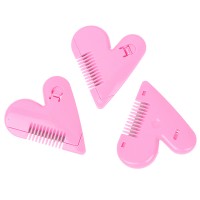 1/2Pcs Baby Boys Girls Double Sided Comb Hair Trimmer Pink Peach Heart Double Sided Hair Clipper Fashion Barber Comb Children