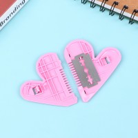 1/2Pcs Baby Boys Girls Double Sided Comb Hair Trimmer Pink Peach Heart Double Sided Hair Clipper Fashion Barber Comb Children