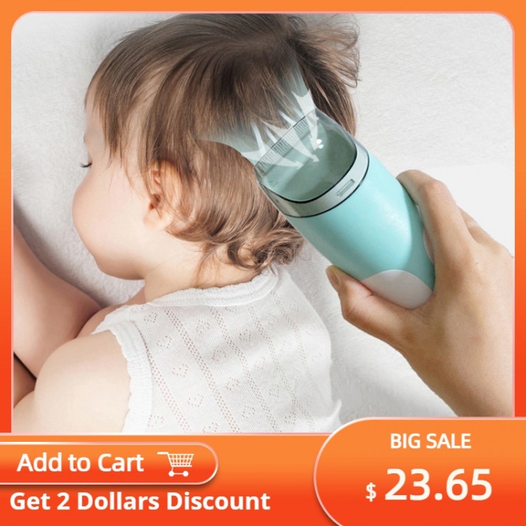 Automatic Gather Hair Trimmer Baby Adult Mute Waterproof Kids Hair Clipper Sleep Haircut Home-Use No Oil
