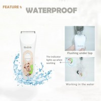 Waterproof UltraQuiet USB Rechargeable Professional Haircuts Hair Clipper For Baby Children Kids Use
