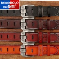 Genuine Leather men&#39;s belt Fashion alloy belts Buckle luxury brand jeans belts for men business belt female belt