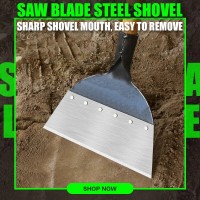 Multi-Functional Outdoor Garden Cleaning Shovel Steel Flat Shovel Ice Shovel Weeding Planting Shovel Garden Farm Weeding Tools