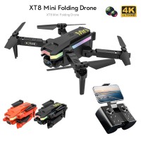 2022 New XT8 RC Mini Drone with Dual Camera HD 4K WIFI FPV Fixed Altitude Brushless Motor RC Quadcopter Helicopter Toy Gifts