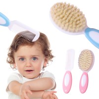 2pcs/let Baby Care Baby Woo Brush Comb Set Anti-scratch Girl Hairbrush Newborn Hair Brush Infant Comb Head Massager Kids Comb