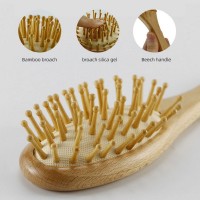 Baby Bathing Comb Baby Care Hair Brush Beech Soft Wool Wood Comb Newborn Massager Baby Shower and Registry Gift
