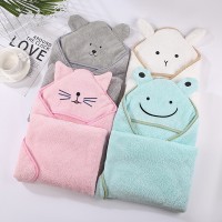 Baby Bath Towel Girl Boy Baby Towel Newborn with Hood Cartoon Coral Fleece Infant Towels Blanket Newborn Baby Bathrobe Infant