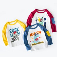 2022 Sring Kids Clothes Boys  Cotton T-shirts Children Autumn Sweatshirts Cartoon Long Sleeve Tops Baby Boy T Shirts  Clothes