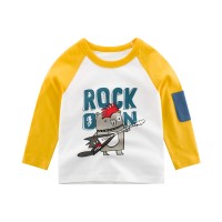 2022 Sring Kids Clothes Boys  Cotton T-shirts Children Autumn Sweatshirts Cartoon Long Sleeve Tops Baby Boy T Shirts  Clothes