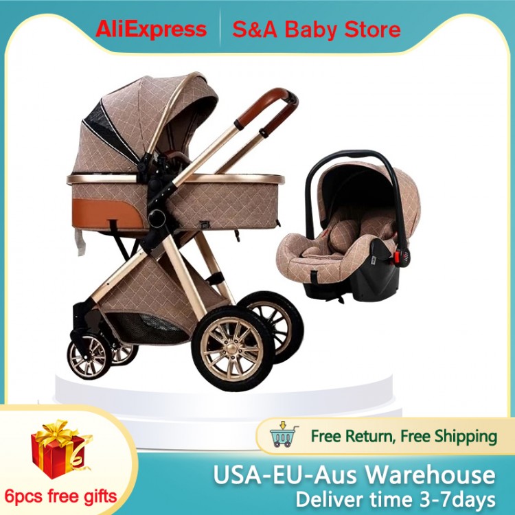 Free &amp; Fast Shipping Baby Stroller Hot-Sale Pram Fast Deliver Time 2in1 and 3in1 Portable Baby Carriage  on 2021