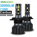 YHKOMS Car Lights Canbus H4 LED H7 20000LM H11 LED Lamp for Car Headlight Bulbs H1 H3 H9 9005 9006 HB3 HB4 5202 9007 H13 Fog 12V