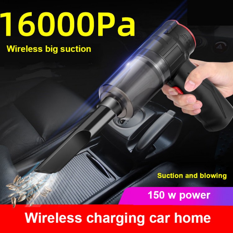 16000Pa 150W Wireless Car Vacuum Cleaner 2 in 1 Blowable Cordless Handheld Auto Vacuum Home &amp; Car Dual Use Mini Vacuum Cleaner