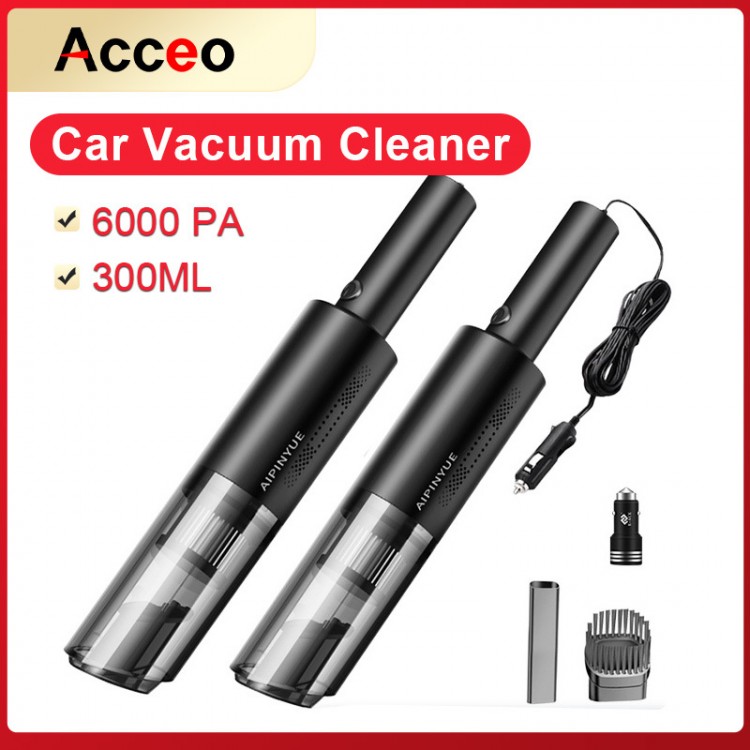 Acceo M15/M16 Car Vacuum Cleaner Wireless Rechargeable Household Handheld Automatic Vacuum Cleaner 6000pa Mini Vacuum Cleaner