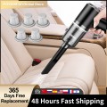 9000pa Car Vacuum Cleaner 120W Wireless Handheld Mini Portable Auto Interior Vacuum Cleaner USB Charging home Give away Filter*5