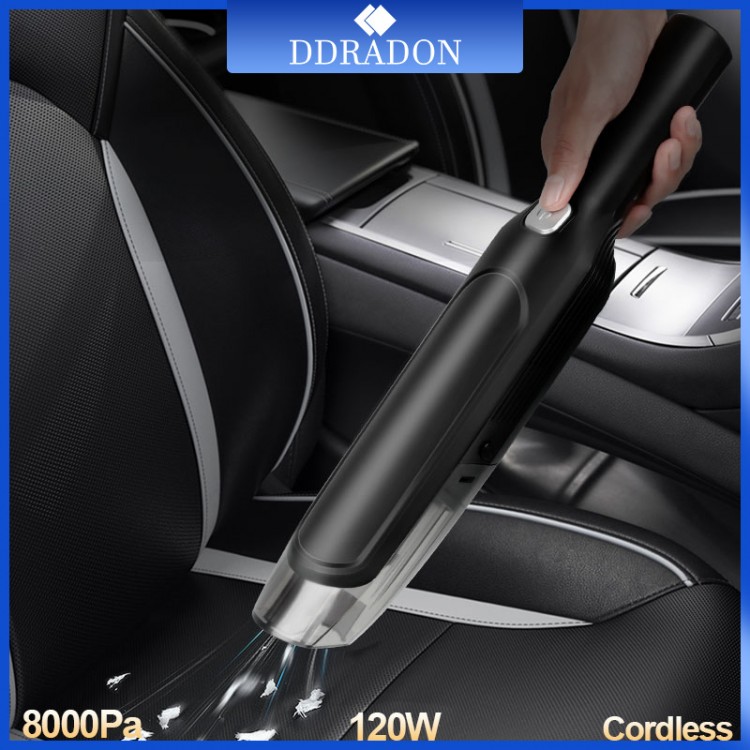 8000Pa Car Vacuum Cleaner Cordless Mini Car &amp; Home &amp; Pet Cleaning Handheld Portable Vacum Cleaner With 4000Ma Battery