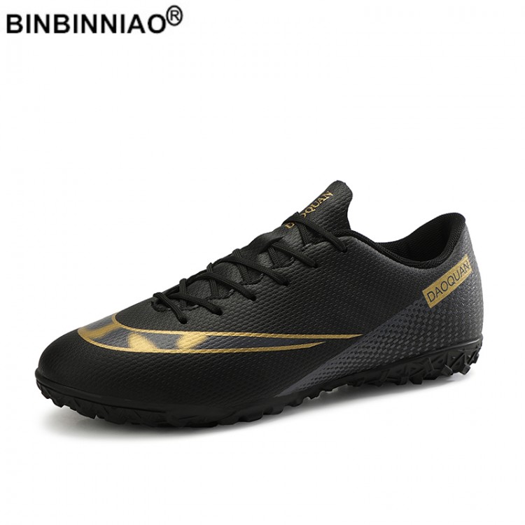 BINBINNIAO Men Women Professional Football Boots TF AG Kids Boys Girls Students Soccer Shoes Cleats Sport Sneakers size 32-47