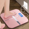 New Bathroom Floor Body Scale Glass Smart Electronic Scales USB Charging LCD Display Body Weighing Home Digital Weight Scale