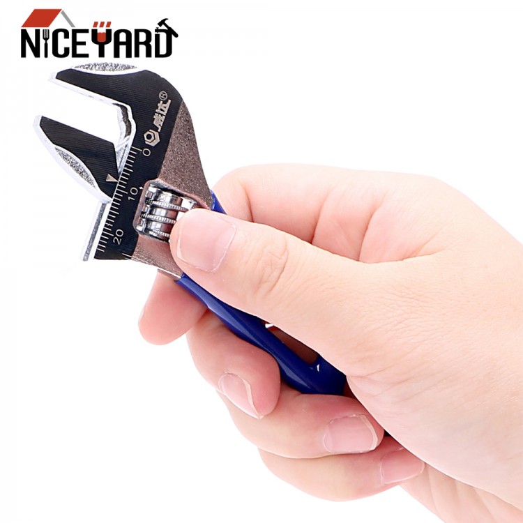 NICEYARD Universal Spanner Mini Nut Key Maximum 24mm Diameter Adjustable Wrench Stainless SteelHand Tools