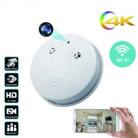 Full HD 4K Mini Camera Wireless WiFi ip cam Home Security Smoke Detector Night Vision Motion Detection Small Video Recorder