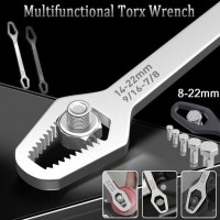 8-22mm Universal Torx Wrench Self-tightening Adjustable Glasses Wrench Board Double-head Torx Spanner Hand Tools for Factory