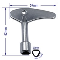 NEW Cross wrench can be used for plumbing train electric elevator cabinet valve general triangular universal wrench Hand Tools