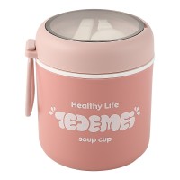 510ml Thermos Lunchbox With Spoon for Kids Children School BPA Free Leakproof Mini Soup Hot Food Flask Container