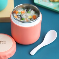 Stainless Steel Soup Flask 400ml-500ml Thermos Lunchbox With Spoon for Kids Children School BPA Free Leakproof Food  Container