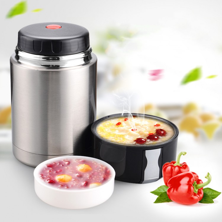 Large Capacity 800ML/1000ML/1200ML Thermos Lunch Box Portable Stainless Steel Food Soup Containers Vacuum Flasks Thermocup