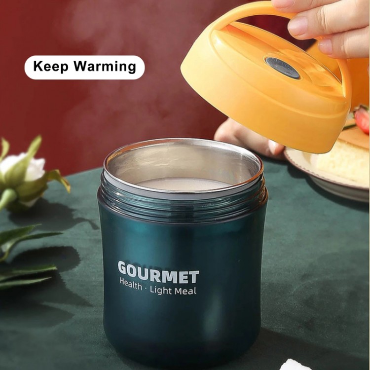 Food Thermos Food Jar Portable Thermos Boxes Insulated Lunch Box 500ML Stainless Steel Container Tumbler BPA Free Vacuum Flasks