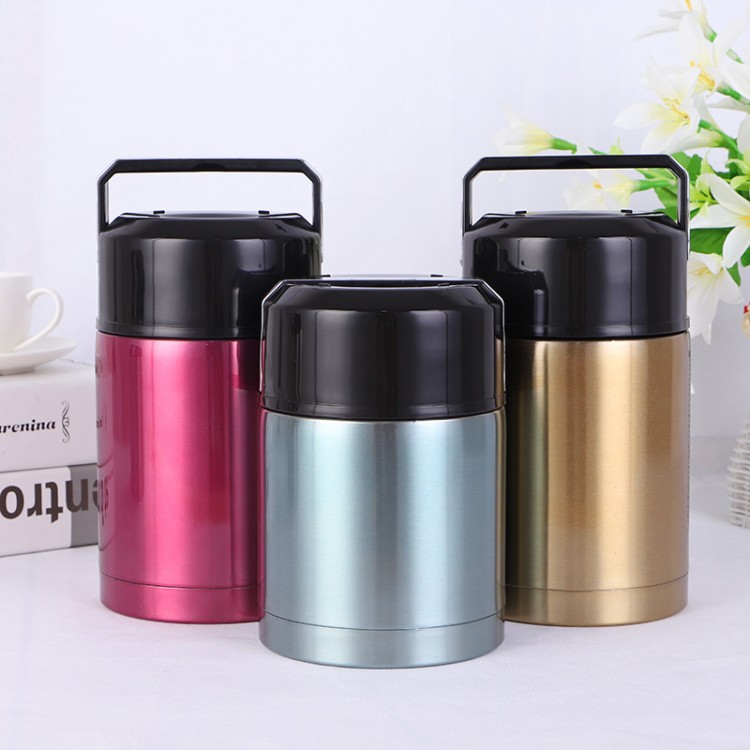 1000ml stainless steel thermos lunch box for hot food with containers 800ml Vacuum Flasks Thermoses thermo mug thermocup