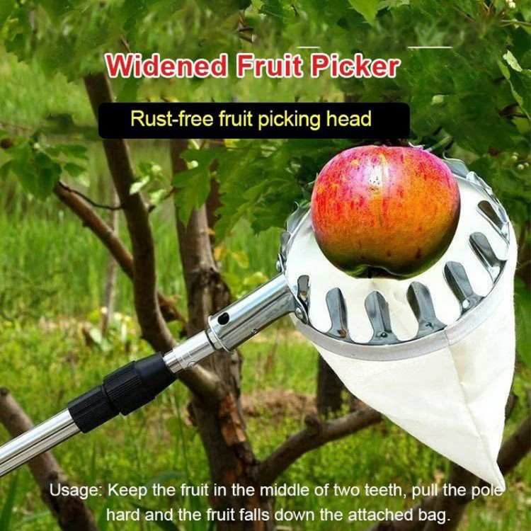 3M Multifunctional Telescopic Fruit Picker Sleeve Rod Knife Hook Stainless steel artifact high-altitude picking loquat mango
